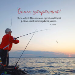 Isänpäiväkortti - Kalastaja
