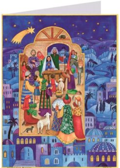 Joulukalenterikortti Joulu Betlehemissä