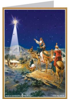 Joulukalenterikortti Itämaan tietäjät