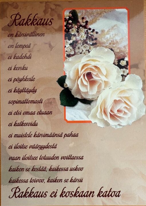 Korttinippu 25 kpl "Rakkaus on.."