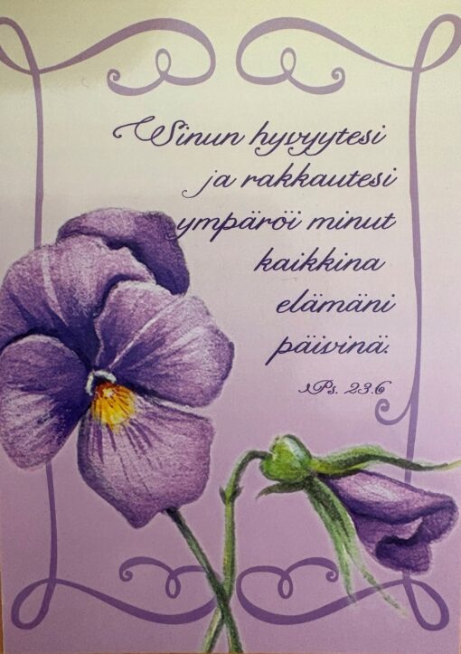 Korttinippu 25 kpl Ps 23:6